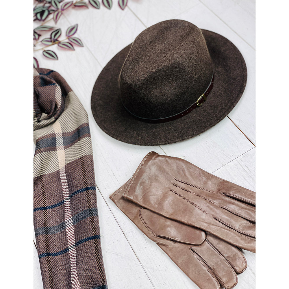 Brun fedora hatt⎪ Hologramme