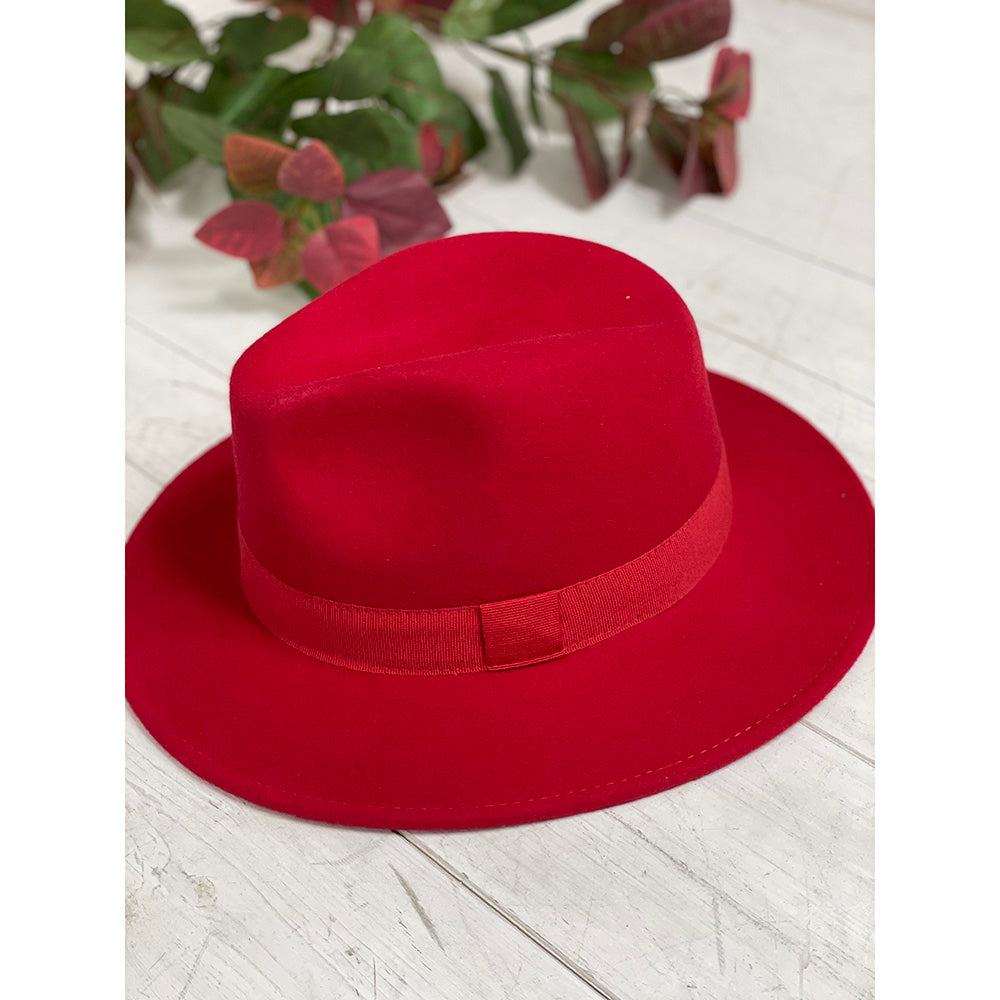 Röd fedora hatt ⎪ Vattentät & Krossbar ⎪ Hologramme