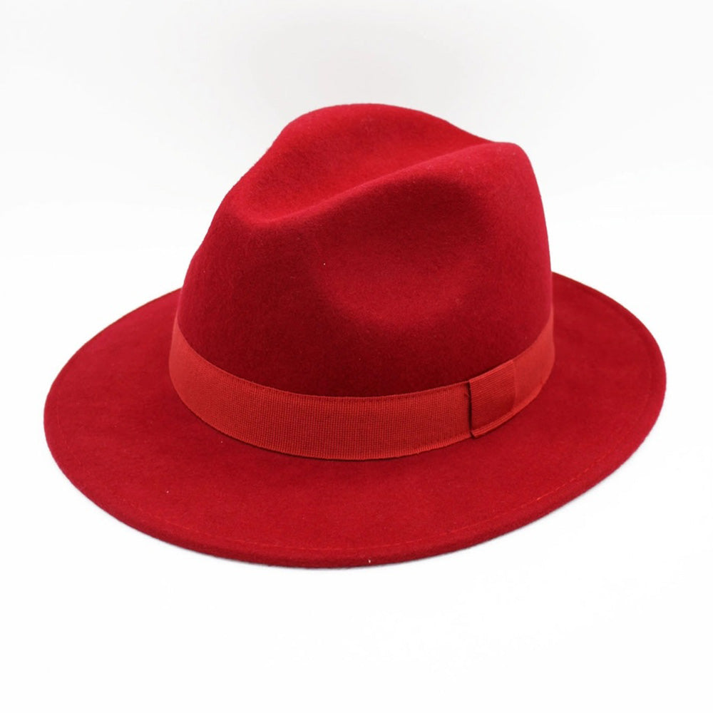 Röd fedora hatt ⎪ Vattentät & Krossbar ⎪ Hologramme
