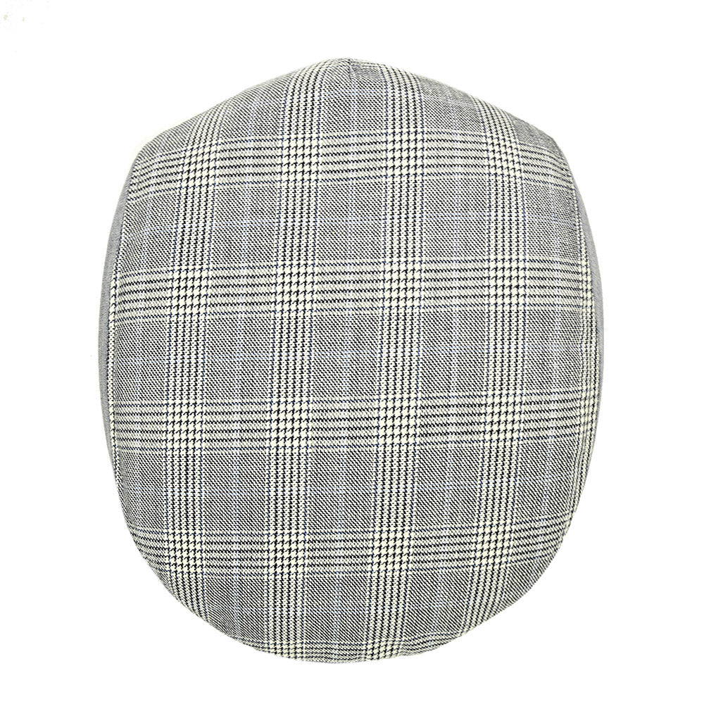 Graue karierte Flat Cap ⎪ Antton ⎪ Hologramme