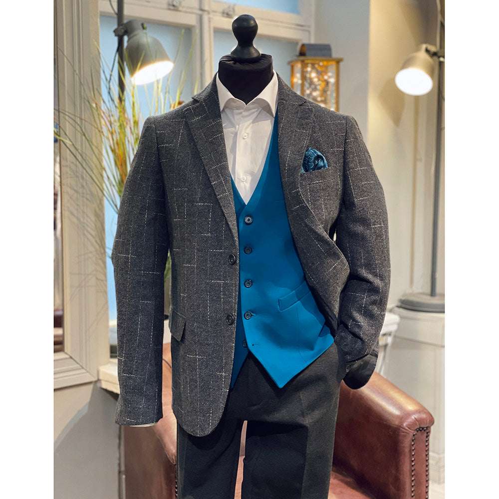 Harmaa ruudullinen bleiseri ⎪ Nottingham ⎪ Nous