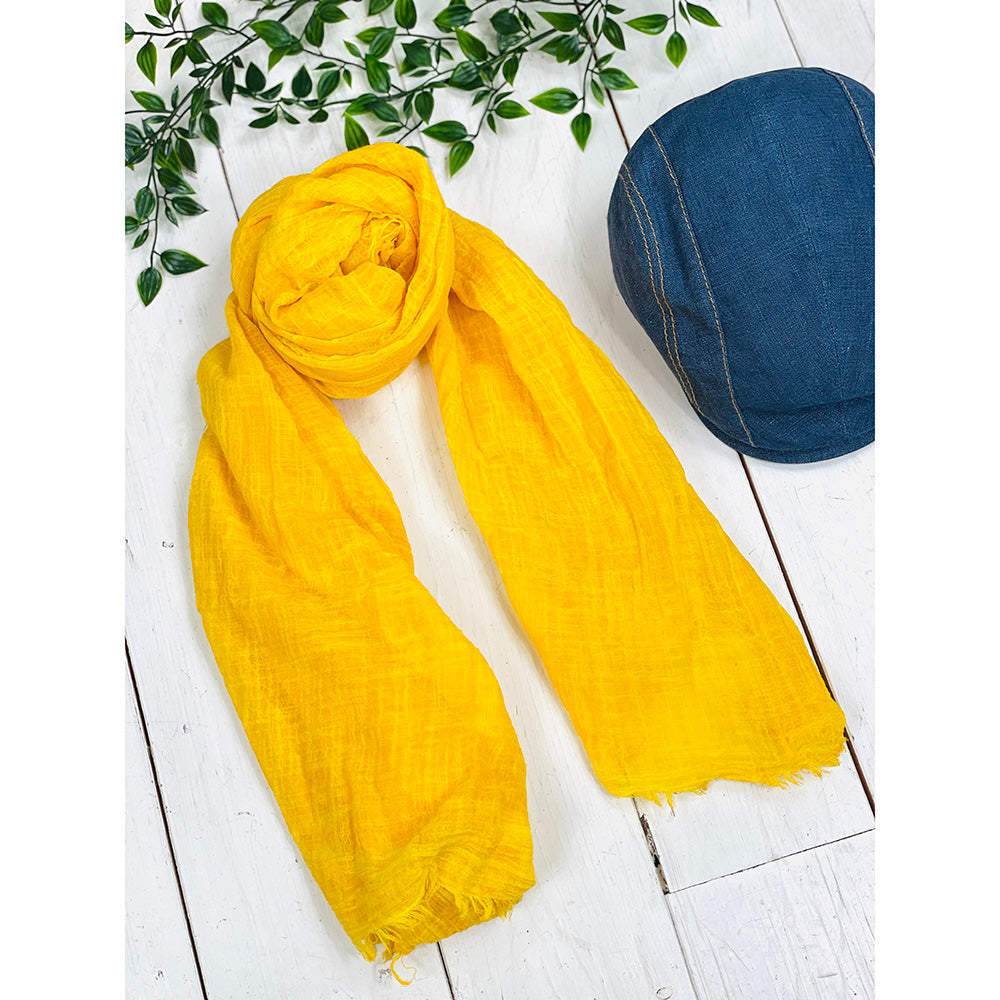 Yellow cotton scarf⎪ Bojua