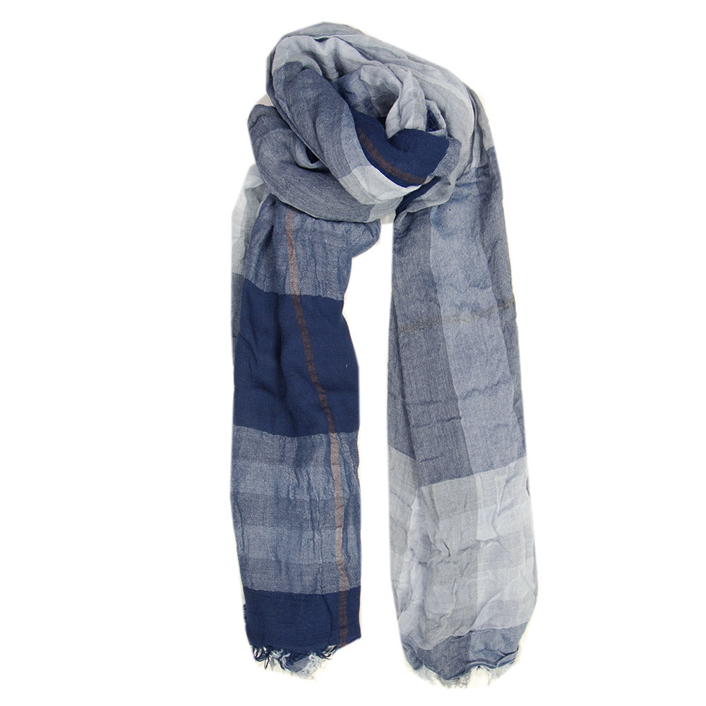 Rust orange checkered scarf⎪ Bojua