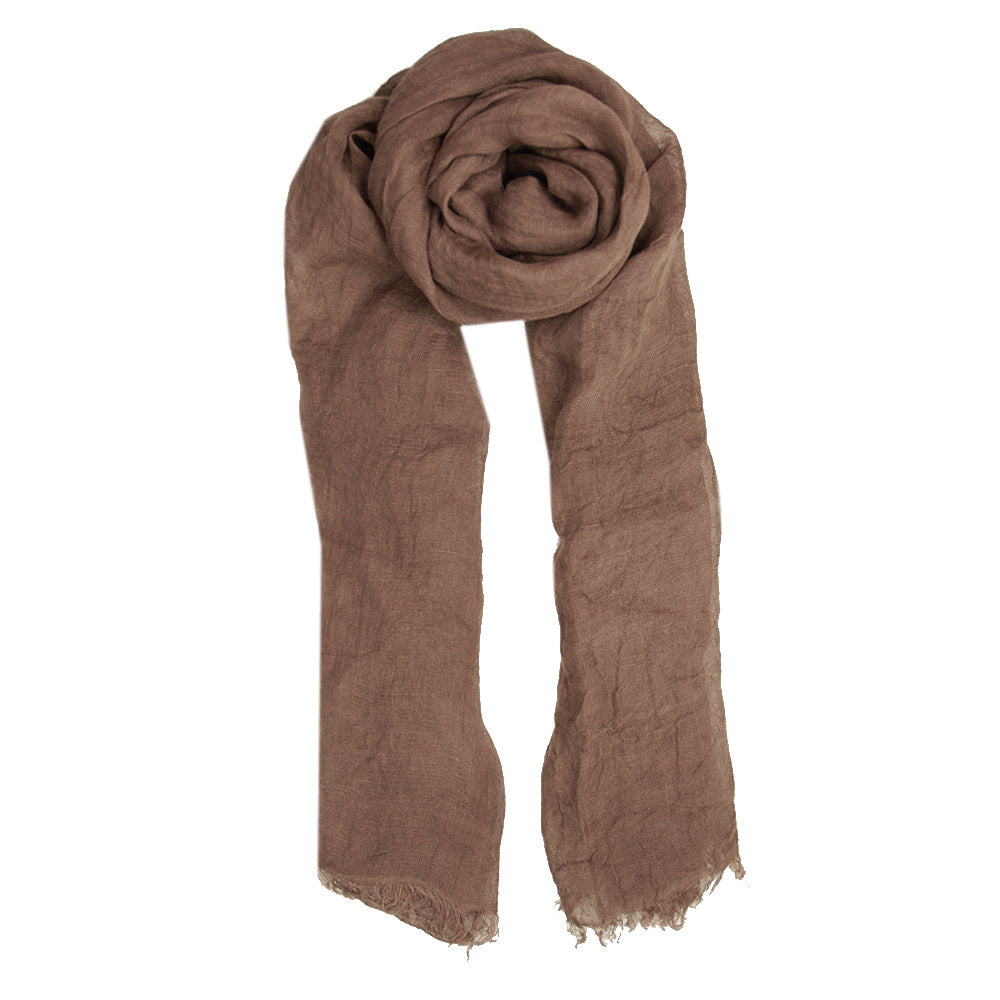 Yellow linen scarf ⎪ Bojua