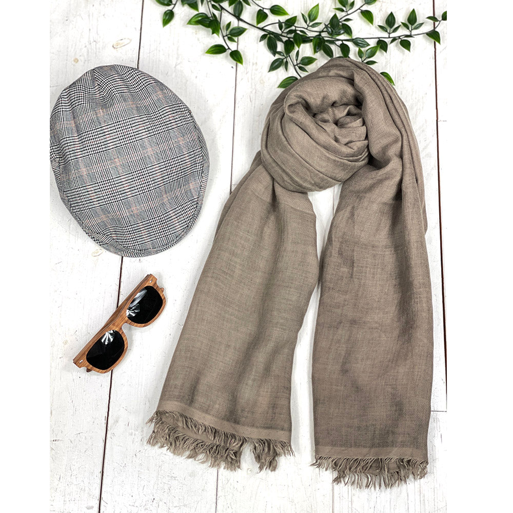 Rust orange checkered scarf⎪ Bojua