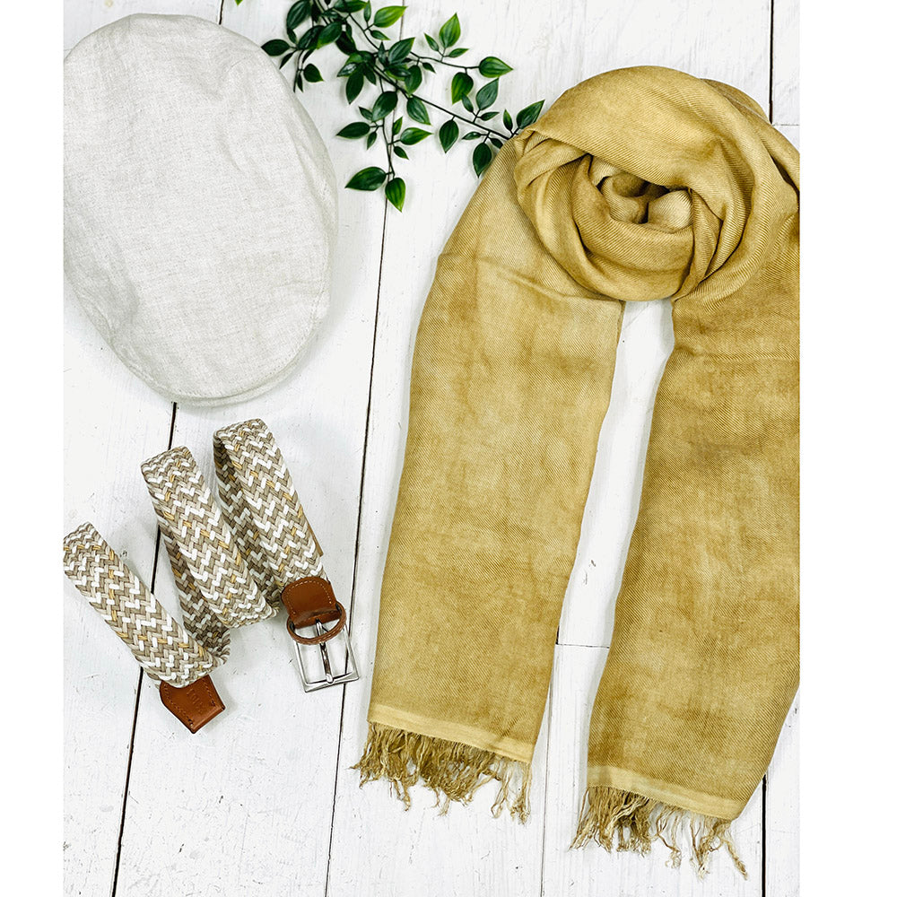 Rust orange checkered scarf⎪ Bojua