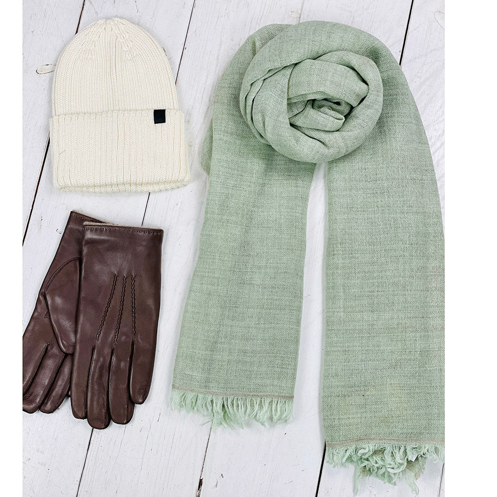 Vaaleanvihreä kaulahuivi⎪ Bojua