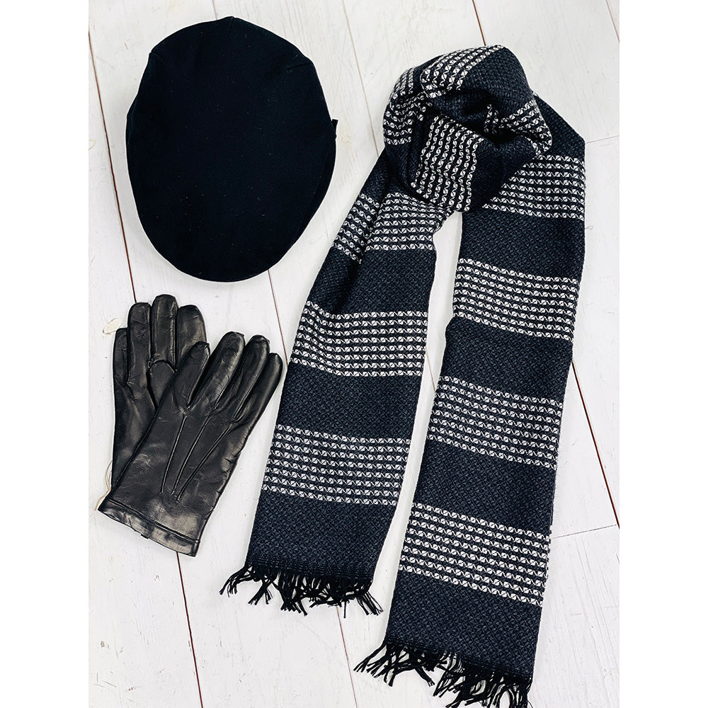 Musta flat cap ⎪ Trinity Black⎪ Mucros Weavers