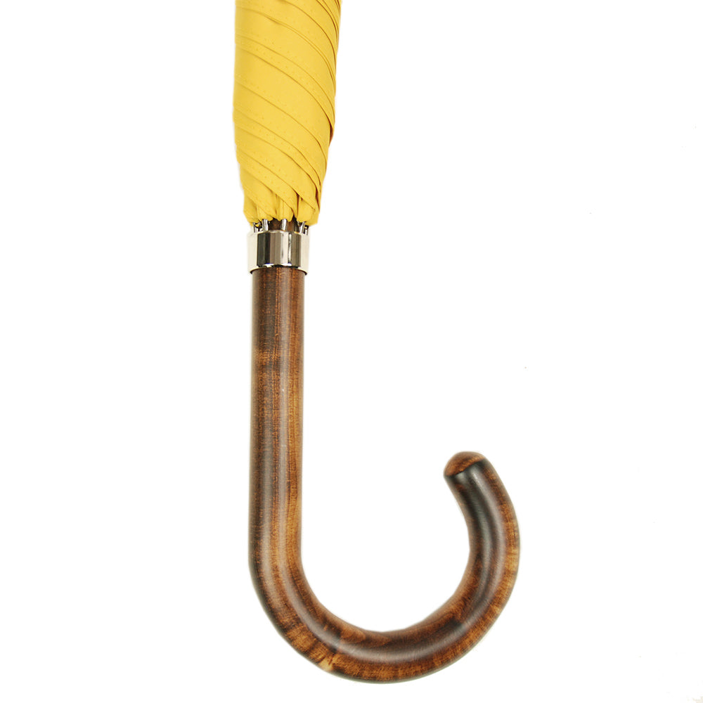Keltainen paraply med träskaft⎪ Ince Umbrellas
