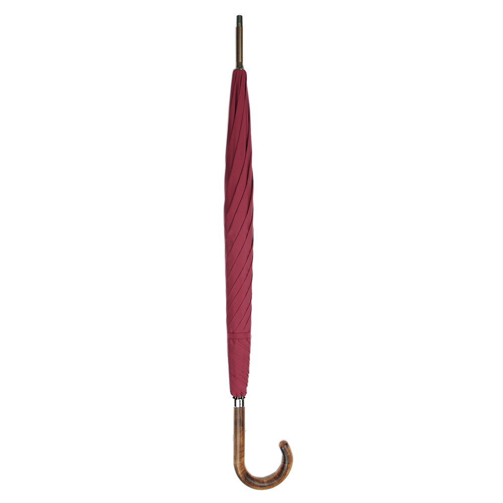 Viininpunainen sateenvarjo puuvarrella⎪ Ince Umbrellas