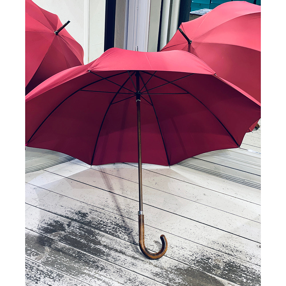 Viininpunainen sateenvarjo puuvarrella⎪ Ince Umbrellas