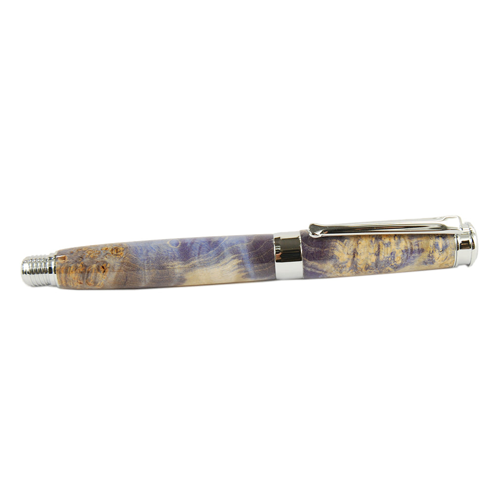 Holz-Füllfederhalter ⎪ Ahornknolle ⎪ Lavendel ⎪ James Gilbert