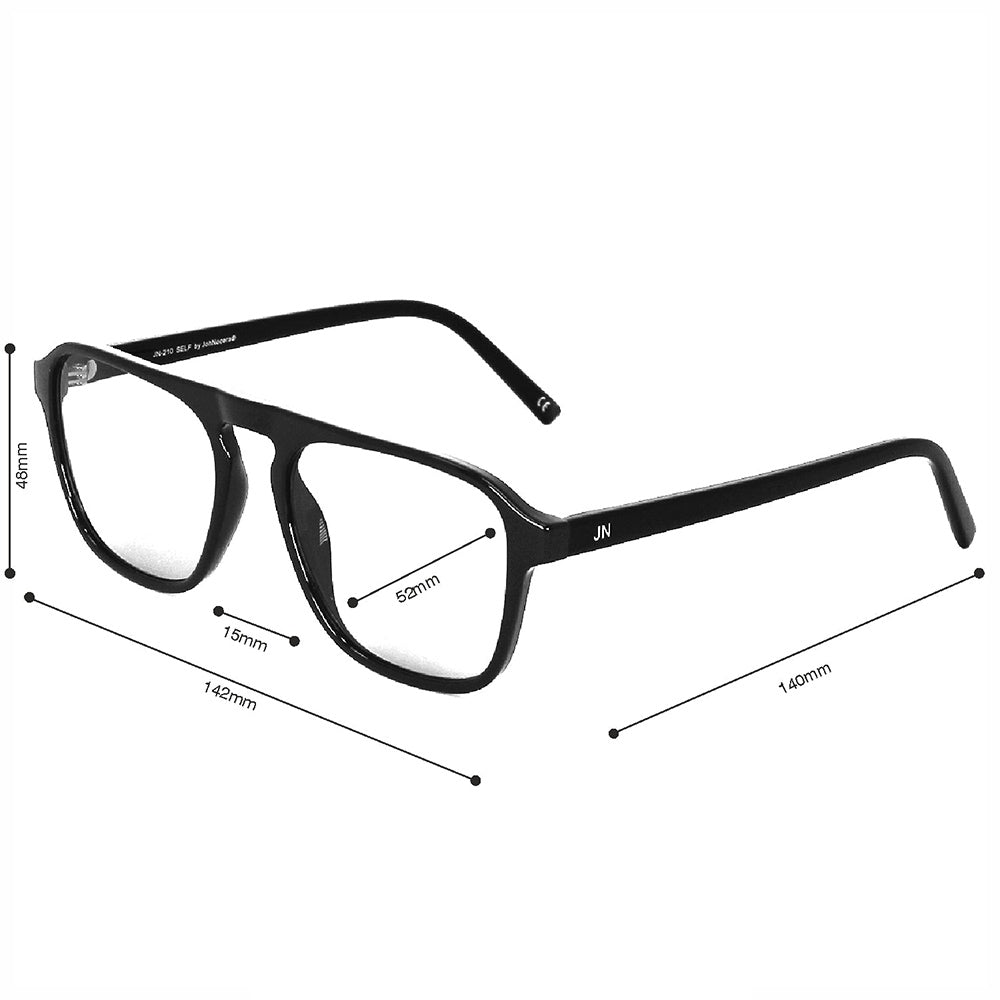 Schwarze Sonnenbrille mit getönten Gläsern⎪ Self Smoke⎪ JohNocera