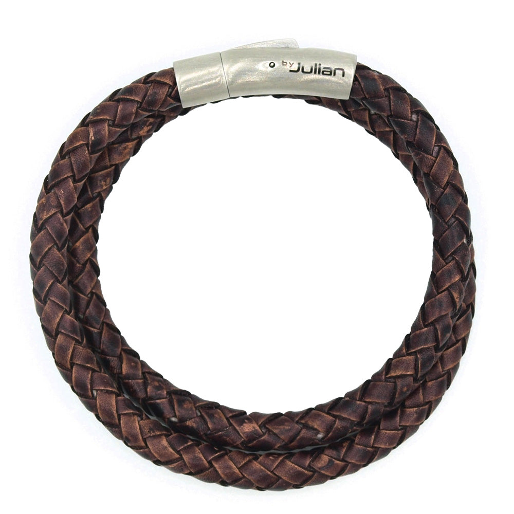Brown leather bracelet ⎪ Bogor ⎪ By Julian