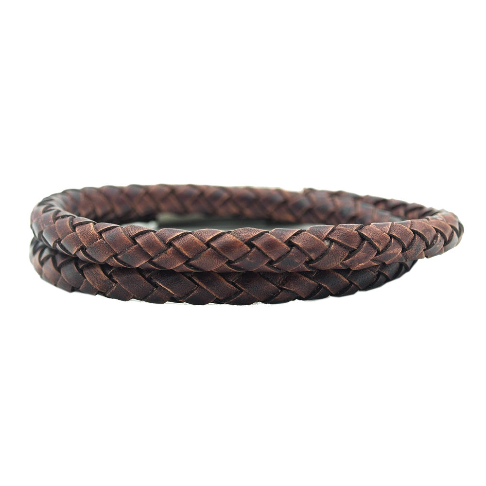 Brown leather bracelet ⎪ Bogor ⎪ By Julian