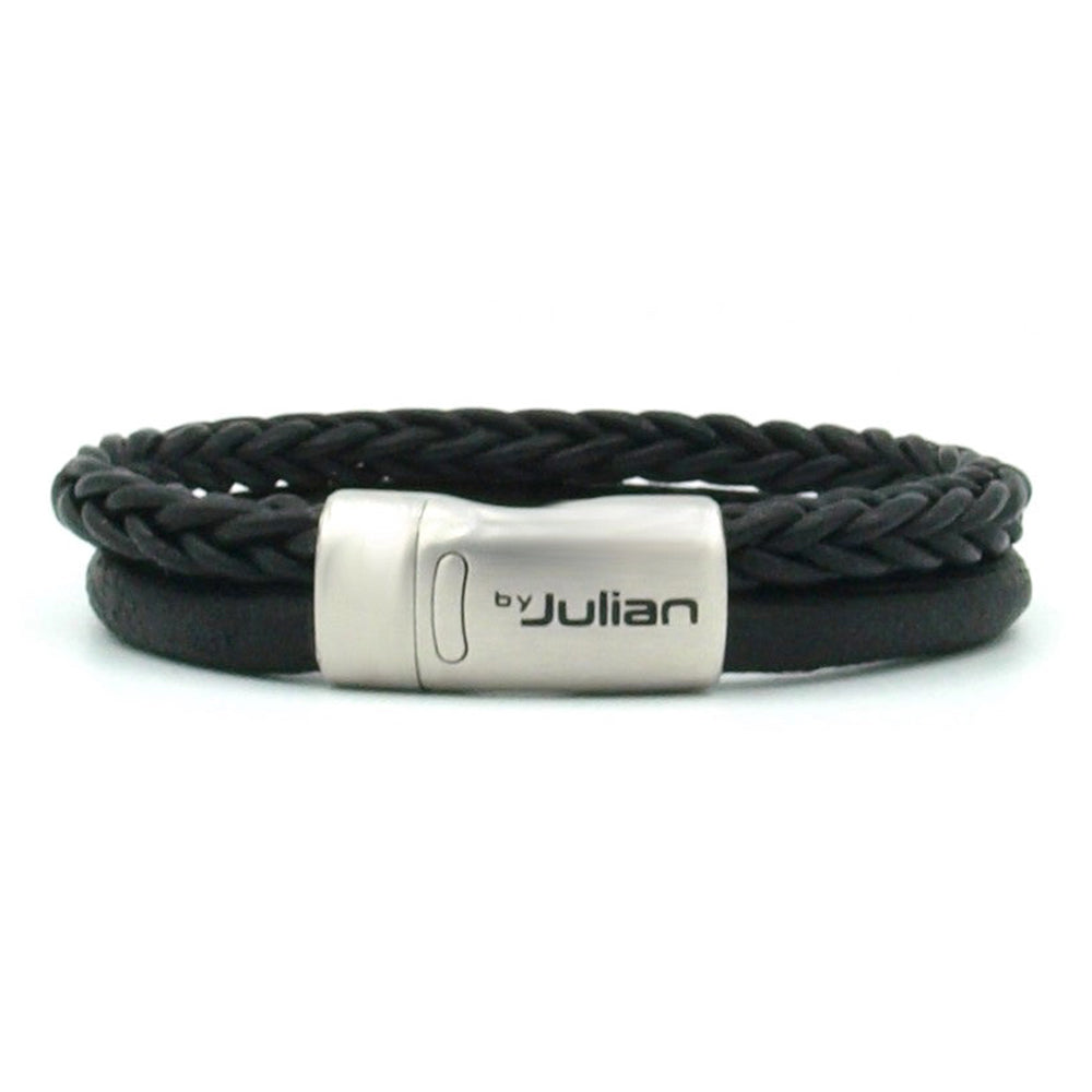 Schwarzes Lederarmband ⎪ Bogor Mix ⎪ Von Julian