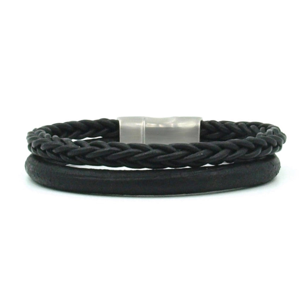 Schwarzes Lederarmband ⎪ Bogor Mix ⎪ Von Julian