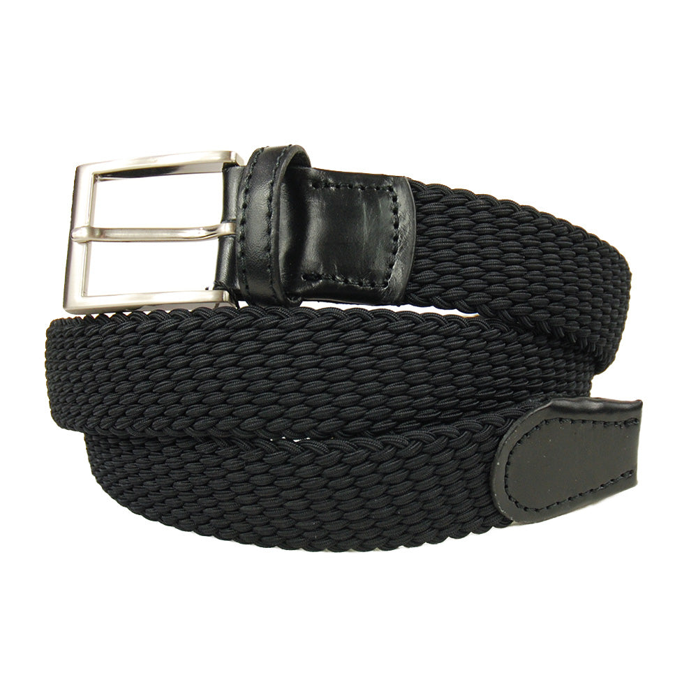 Black elastic fabric belt ⎪ Teide ⎪ Layos