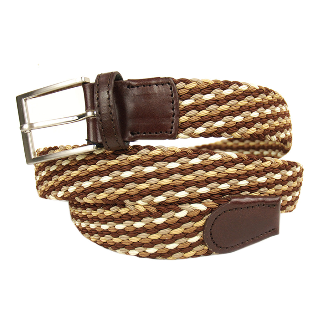 Flexible brown fabric belt ⎪ Madrid ⎪ Layos
