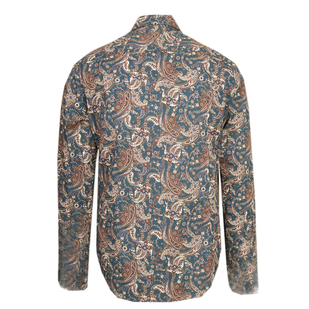 Sininen paisley kuvio kauluspaita⎪ Foggia ⎪ Marselo
