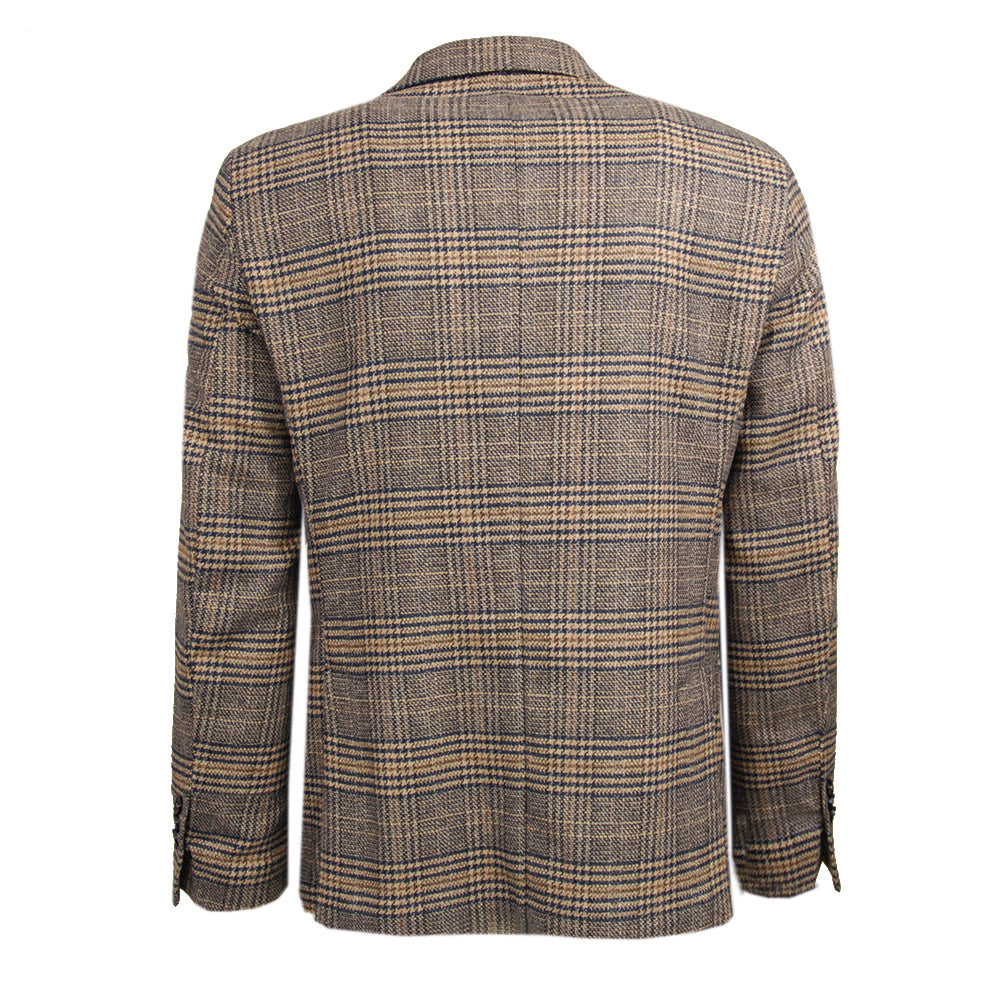 Blauer / Brauner karierter Blazer ⎪ Brindisi ⎪ Marselo