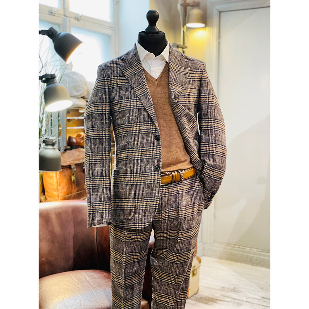 Blauer / Brauner karierter Blazer ⎪ Brindisi ⎪ Marselo