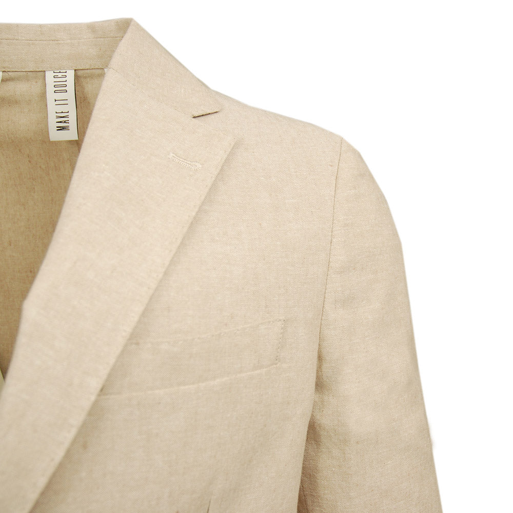 Brun fiskbensmönstrad blazer ⎪ Ravenna⎪ Marselo