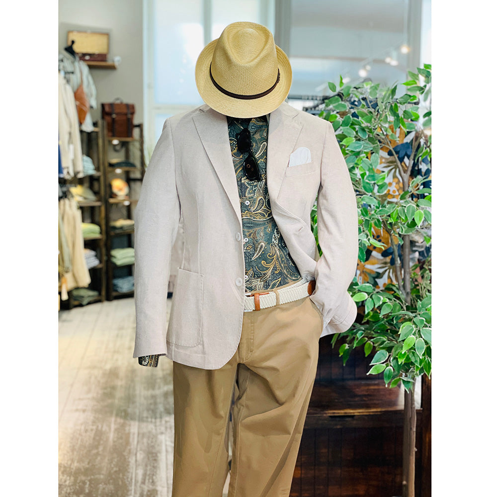 Brown herringbone blazer ⎪ Ravenna⎪ Marselo