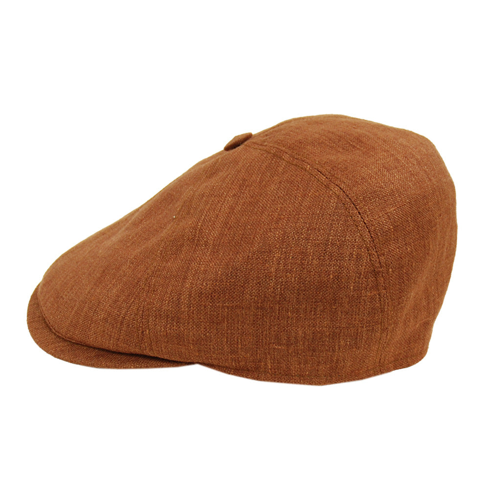 Hellbraune karierte Flat Cap⎪ Newsboy⎪ M By Flechet