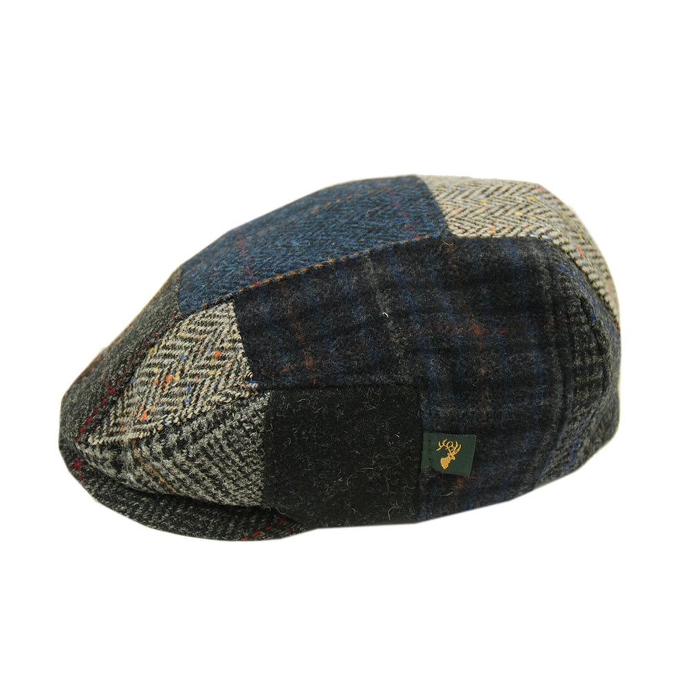 Ruudullinen flat cap⎪ Patchwork ⎪ Mucros Weavers