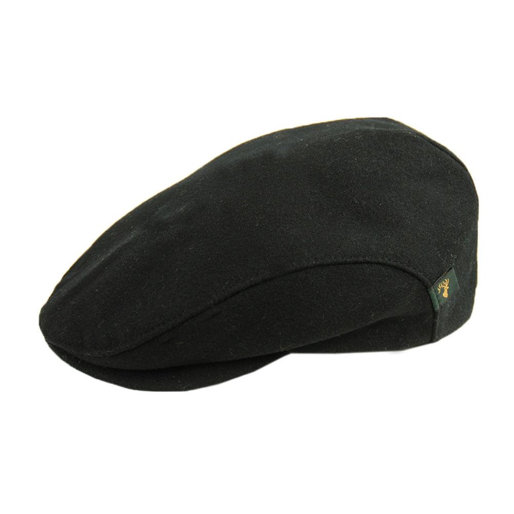 Musta flat cap ⎪ Trinity Black⎪ Mucros Weavers