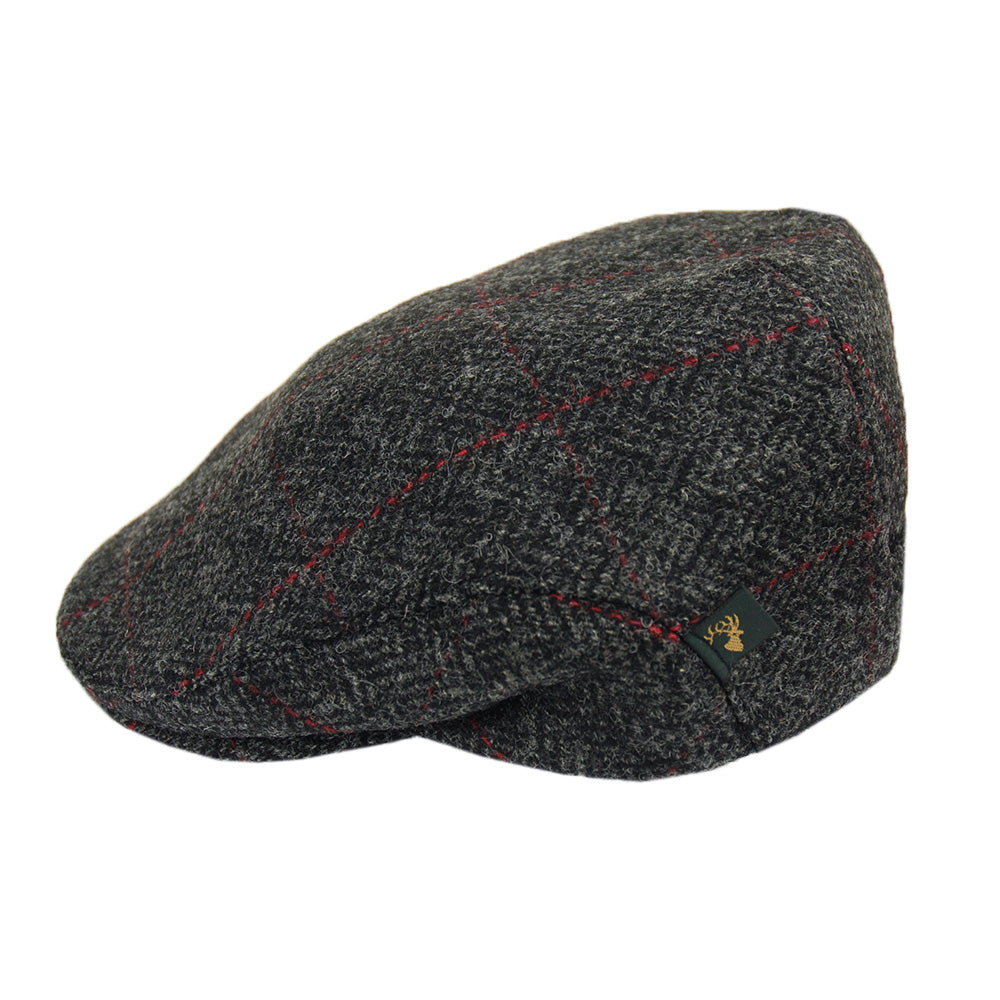 Harmaa ruudullinen flat cap ⎪ Trinity 31⎪ Mucros Weavers