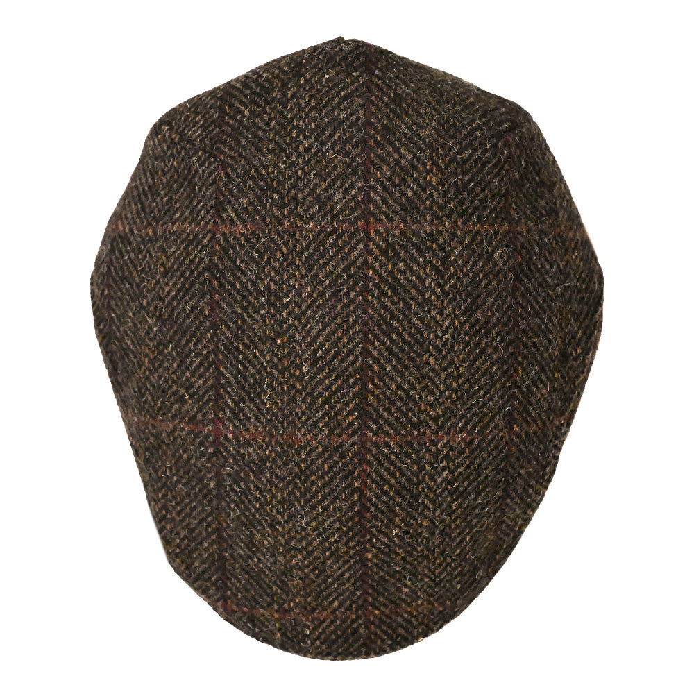 Tummanuskea ruudullinen flat cap⎪ Trinity 335 ⎪ Mucros Weavers