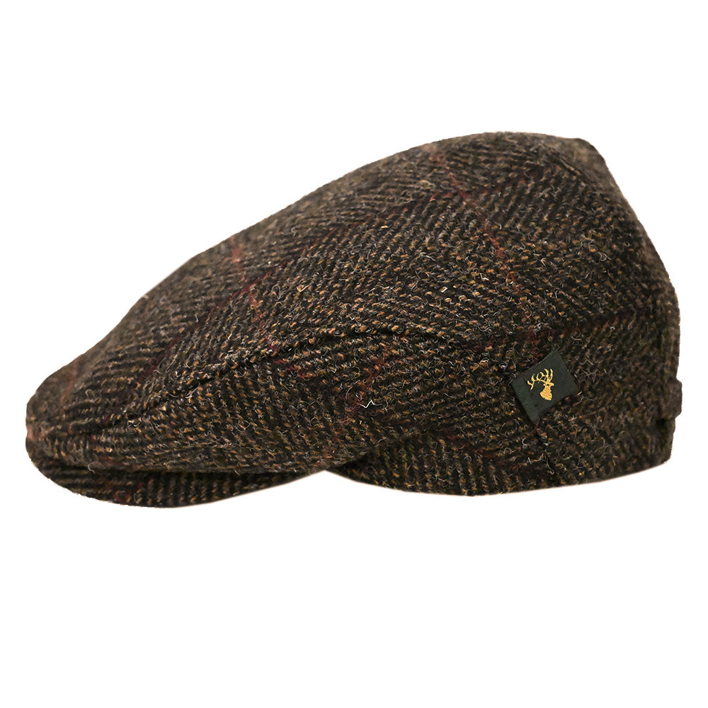 Tummanuskea ruudullinen flat cap⎪ Trinity 335 ⎪ Mucros Weavers