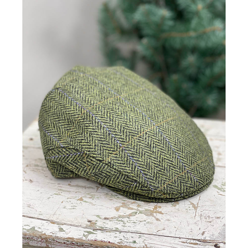 Grön rutig flat cap⎪ Trinity 51 ⎪ Mucros Weavers