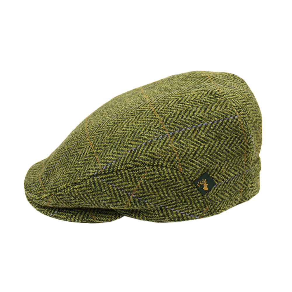 Grön rutig flat cap⎪ Trinity 51 ⎪ Mucros Weavers