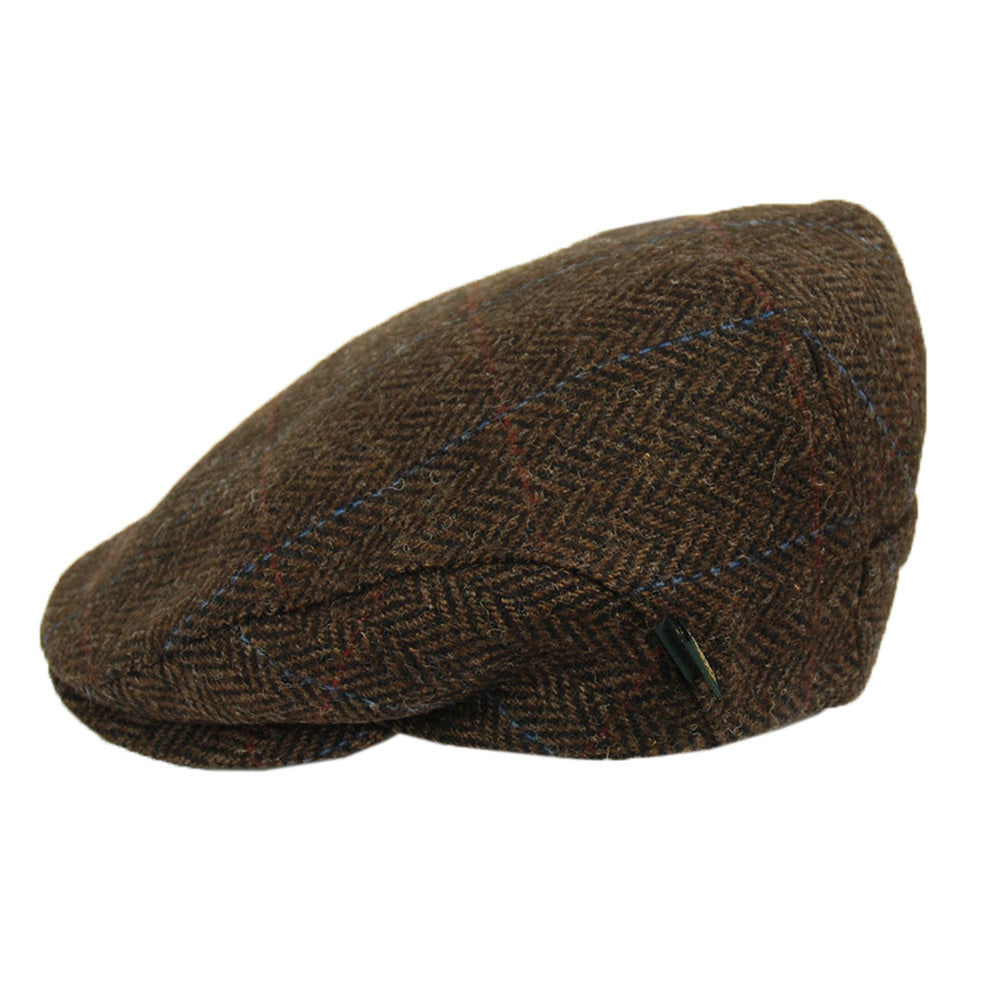 Tummanuskea ruudullinen flat cap⎪ Trinity 63 ⎪ Mucros Weavers