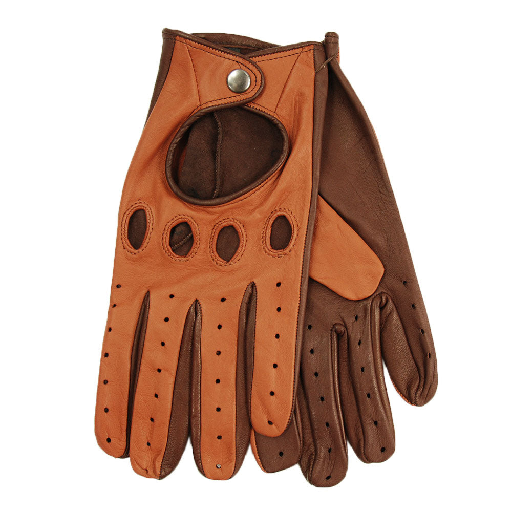 Tvåfärgade bruna körhandskar⎪ Omega Gloves