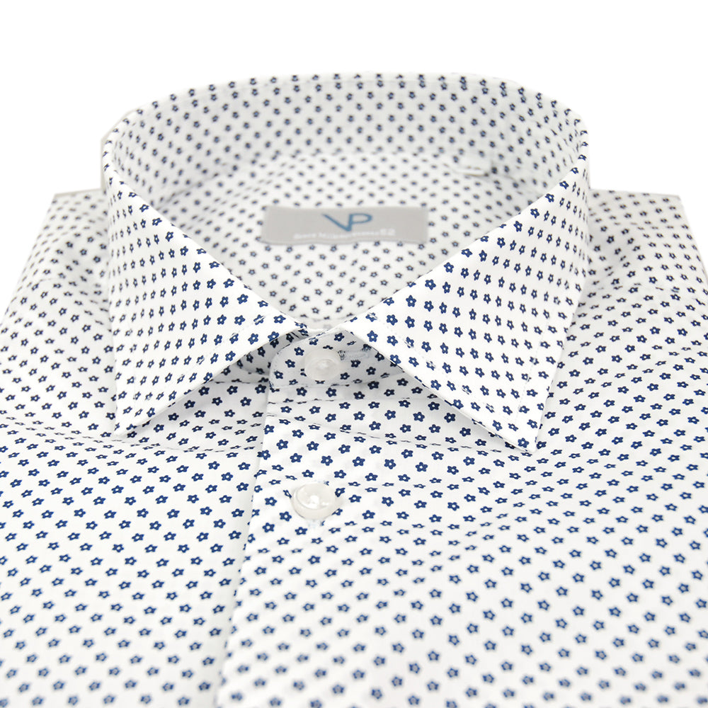 White patterned dress shirt ⎪ Siena ⎪ Piero Gianchi
