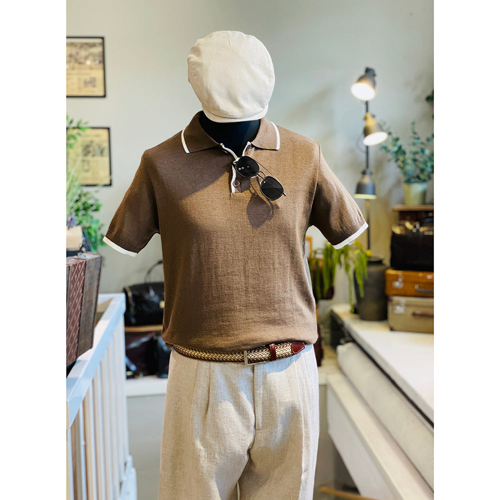 Braunes Poloshirt ⎪ Furiani ⎪ Piero Gianchi