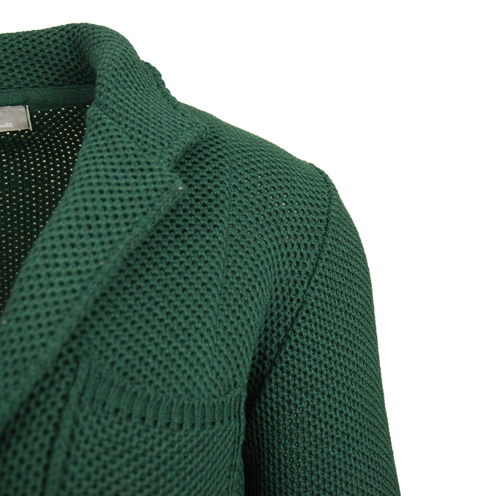 Mörkgrön stickad blazer ⎪ Mantova Super Slim⎪ Piero Gianchi