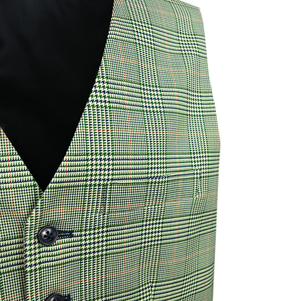 Green check waistcoat | Posillipo 1930