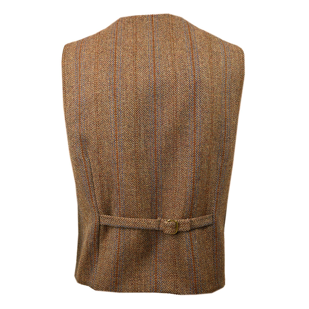 Ruskea ruudullinen tweed- liivi ⎪ Posillipo 1930