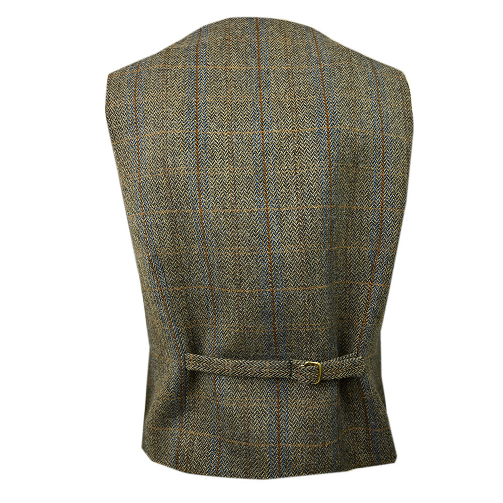 Vaaleanruskea ruudullinen tweed- liivi ⎪ Posillipo 1930
