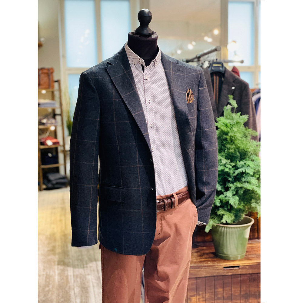 Tummanharmaa kariertes Sakko ⎪ Sorrento ⎪Posillipo 1930