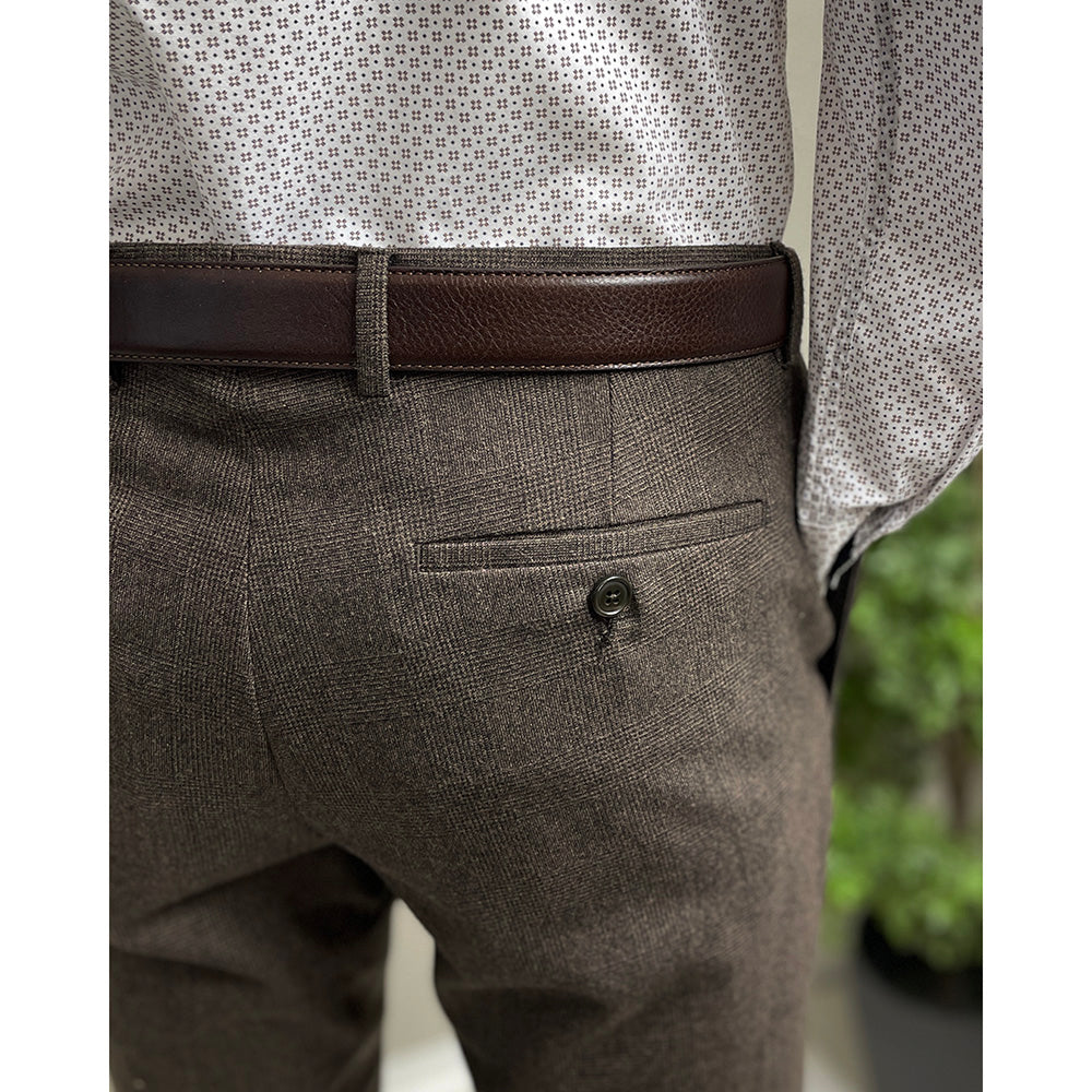 Dark brown checkered trousers ⎪ Sorrento ⎪ Posillipo 1930