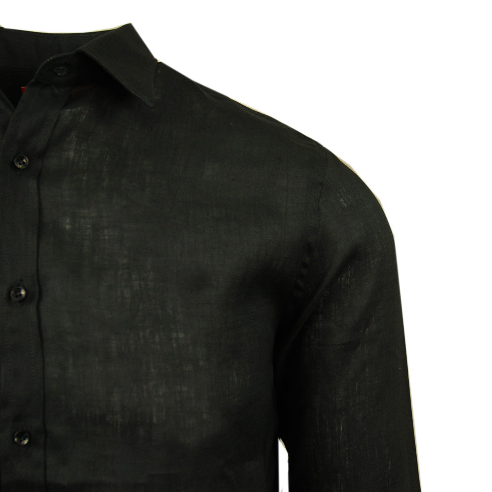 Schwarzes Leinenhemd⎪Posillipo