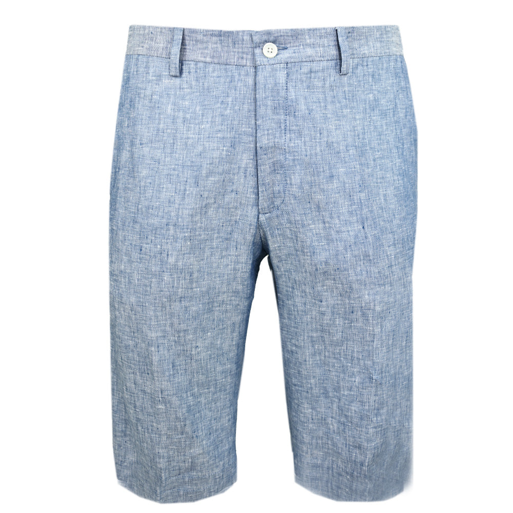 Blue Linen Shorts | Posillipo