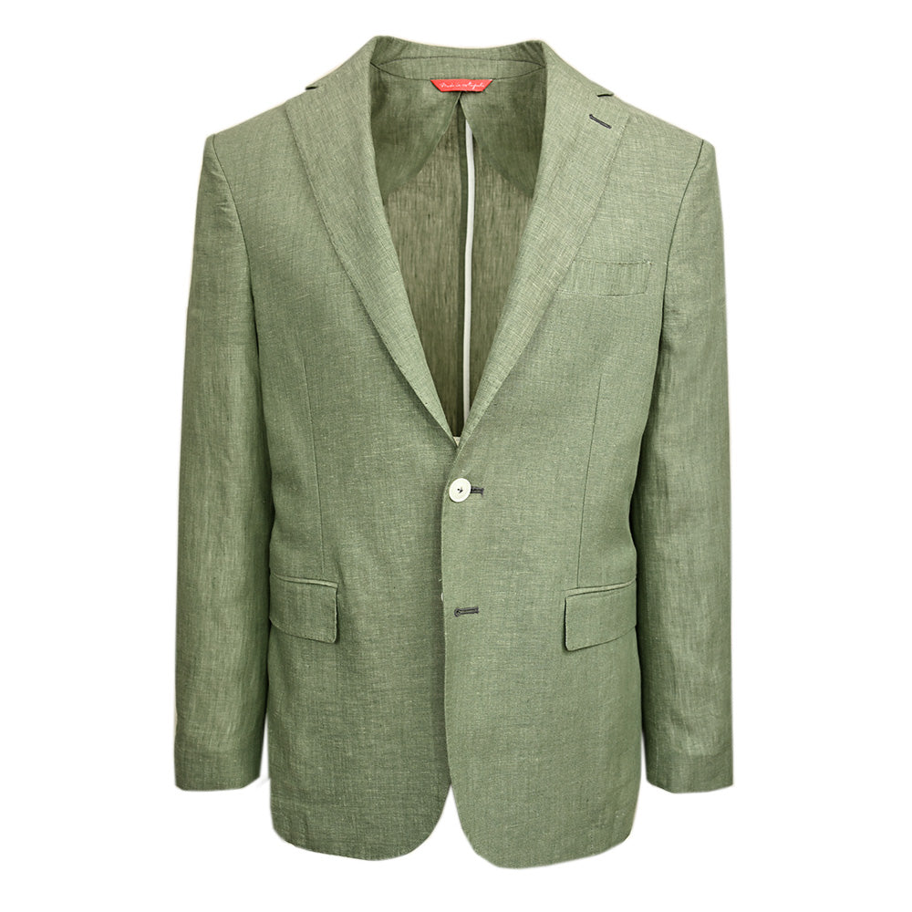 Olivgrünes Leinen-Sakko⎪ Leinenanzug⎪ Posillipo 1930
