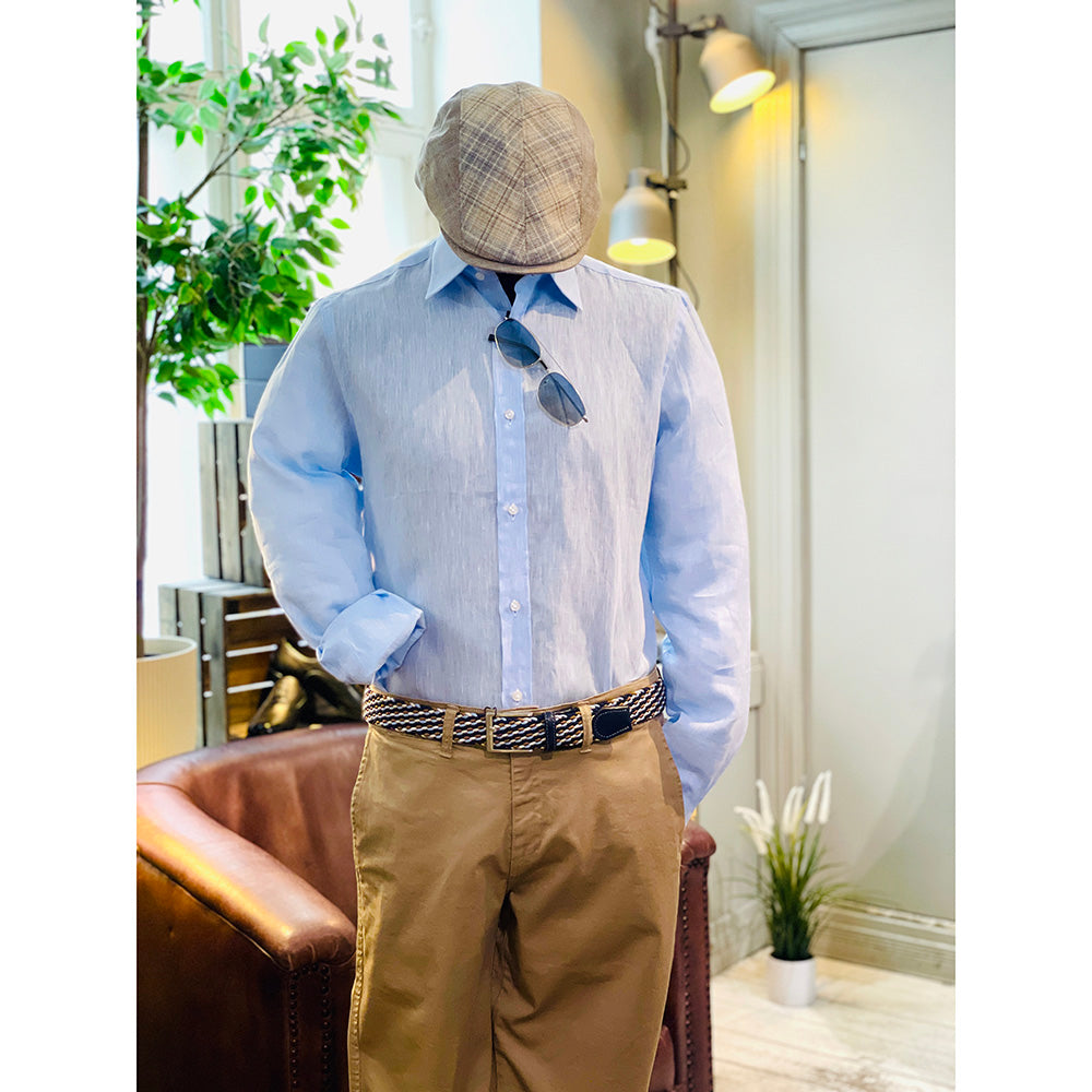 Light Blue Linen Shirt⎪Posillipo